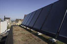 Fotovoltaïsche installaties op een groendak