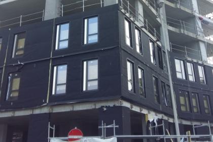 Ekla, construction d’une tour de logements à Bruxelles – panneaux de façade préfabriqués